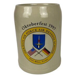 Fort Bliss TX Oktoberfest 1997 Beer Stein .5L German Air Force Defense School